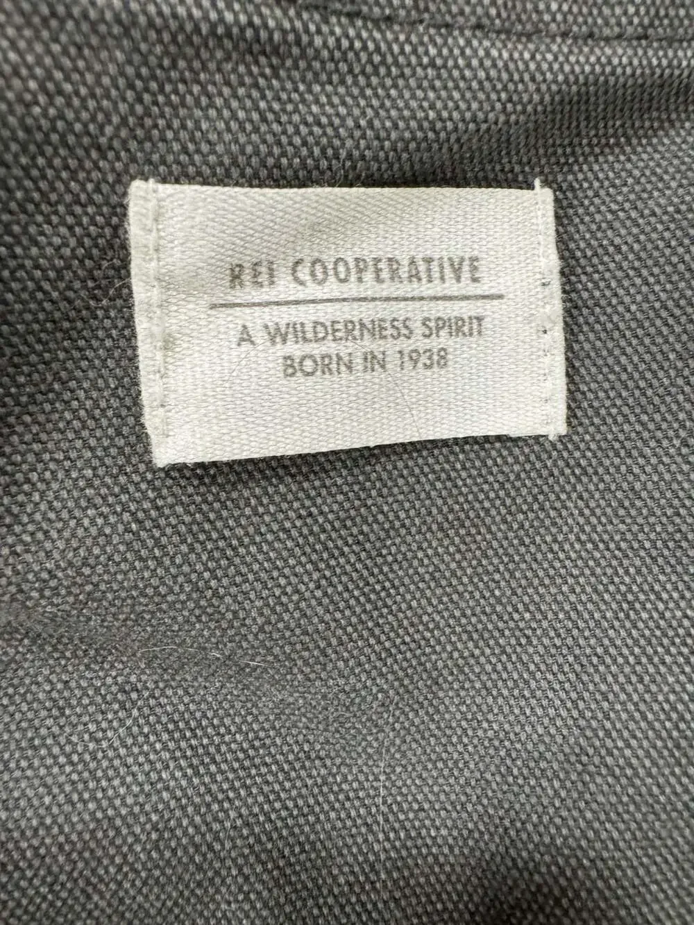 REI Co-op Pants Size 36W x 30L Gray Double Knee Canvas Hiking Work Utility
